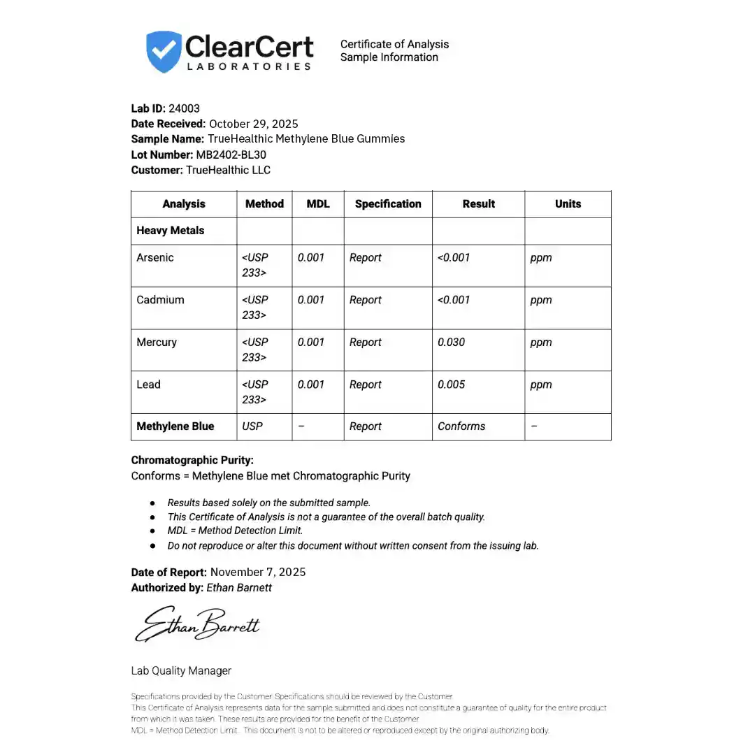 TrueHealthic™ Methylene Blue Gummies - Image 6